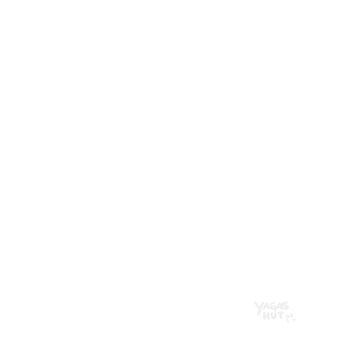 Line illustration of flames &ndash; representing the Kupala Night bonfires leapt by lovers at midsummer under Lada's blessing